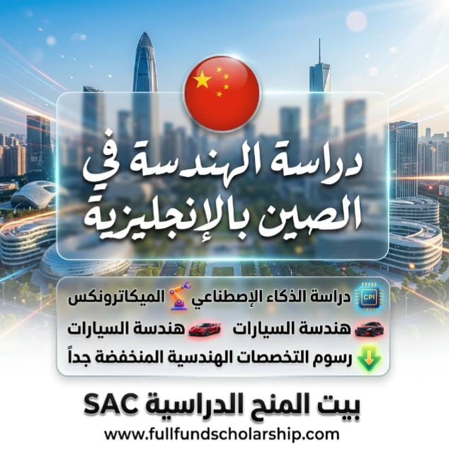 دراسة الهندسة في الصين بالإنجليزية