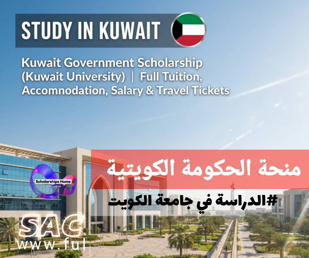 منحة الحكومة الكويتية (جامعة الكويت) | تمويل دراسي كامل مع السكن والراتب وتذاكر السفر