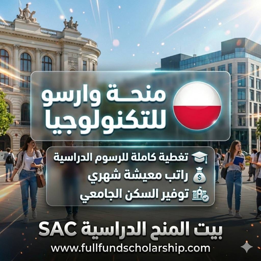 منحة جامعة وارسو للتكنولوجيا %currentyear% | تمويل يشمل الرسوم والسكن وراتب معيشة