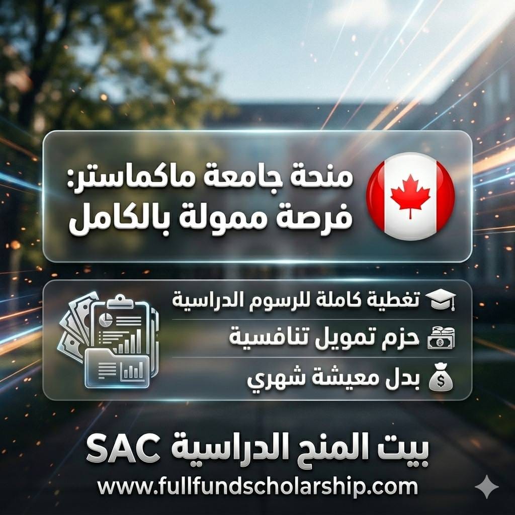 منح جامعة ماكماستر في كندا %currentyear% | منحة ممولة بالكامل