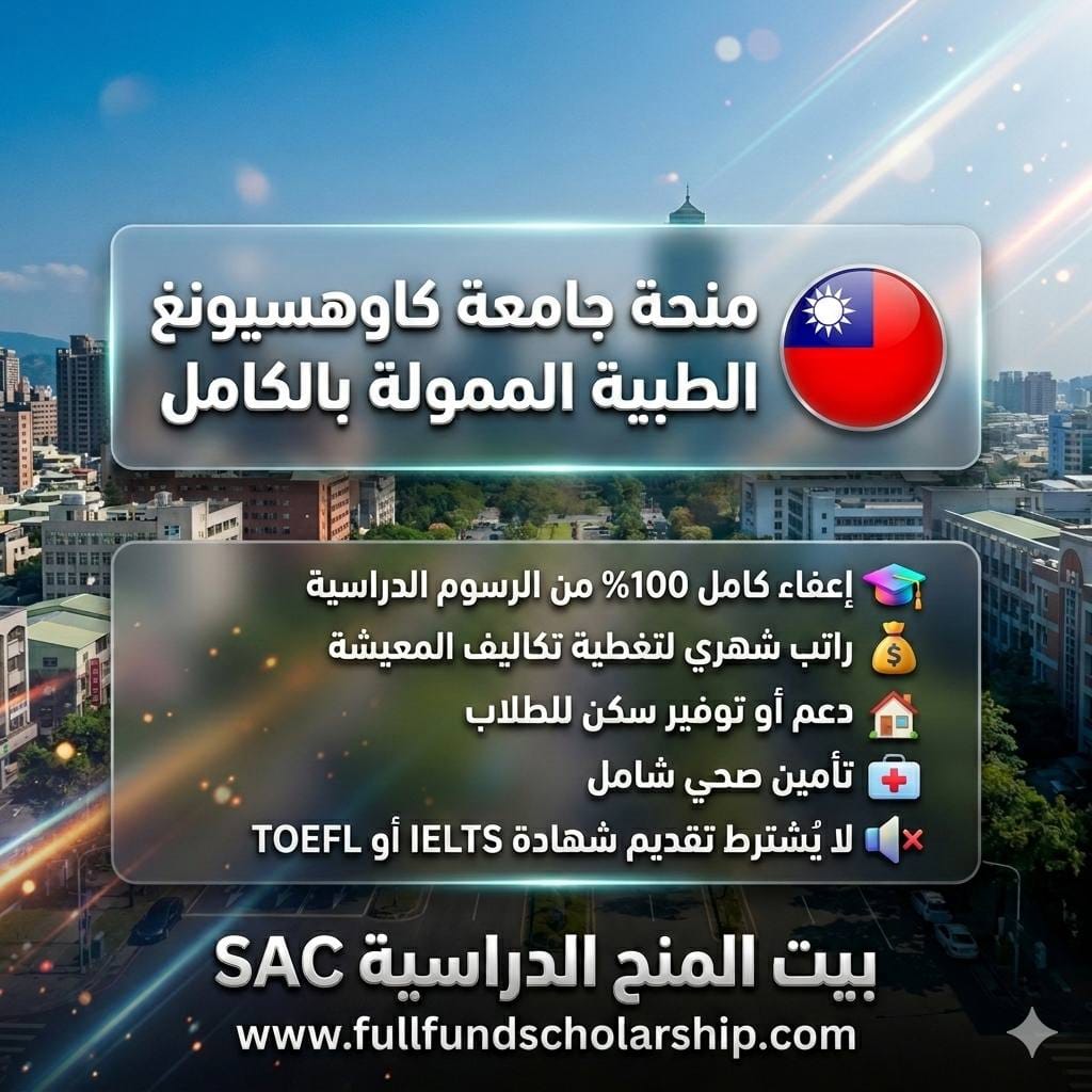 منحة جامعة كاوهسيونغ الطبية في تايوان (KMU) الممولة بالكامل %currentyear%