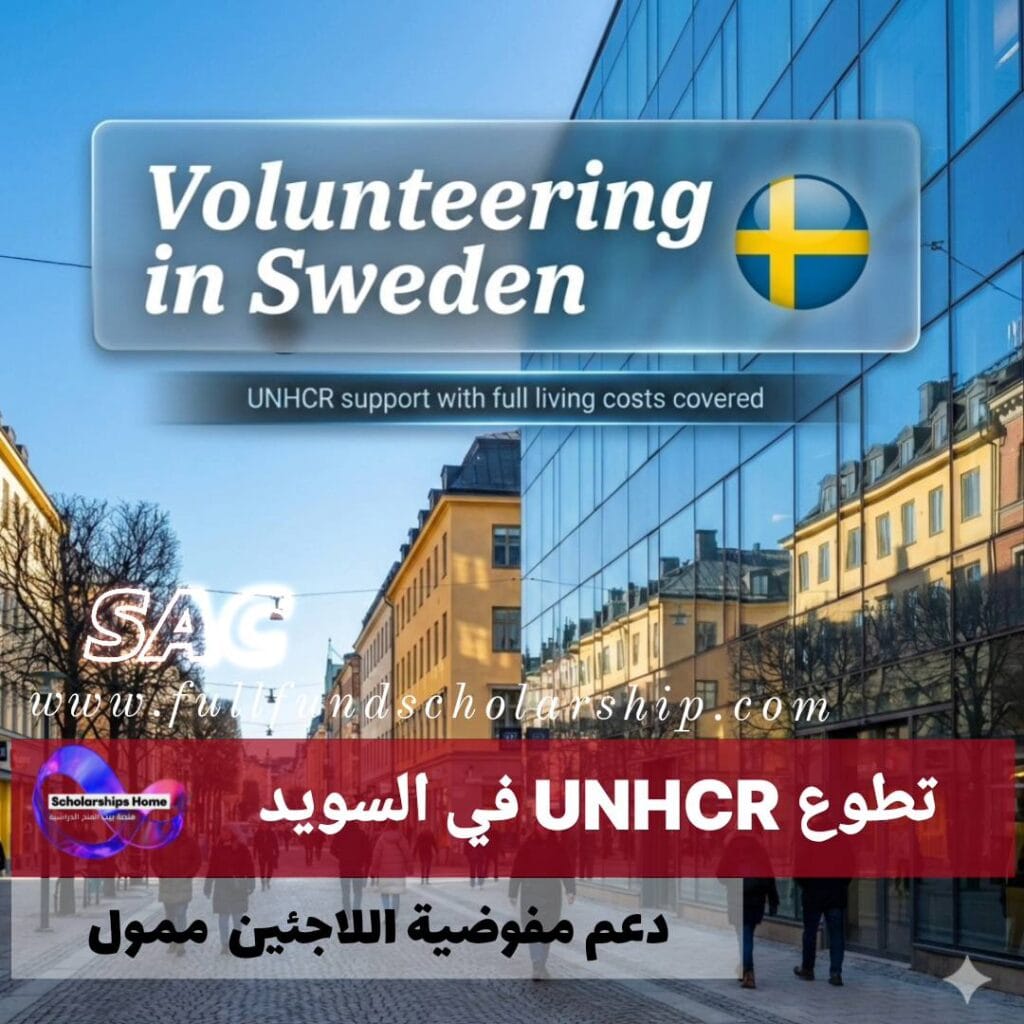 تطوع مع "UNHCR" في السويد 2026 | دعم مفوضية اللاجئين مع تغطية كاملة لتكاليف المعيشة
