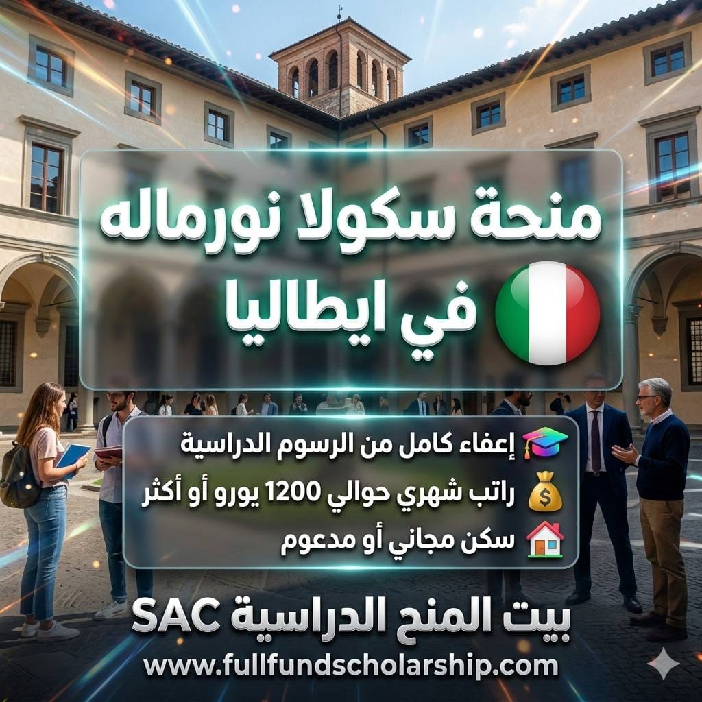 منحة سكولا نورماله سوبيريوره في إيطاليا %currentyear% | راتب شهري 1200 يورو مع السكن