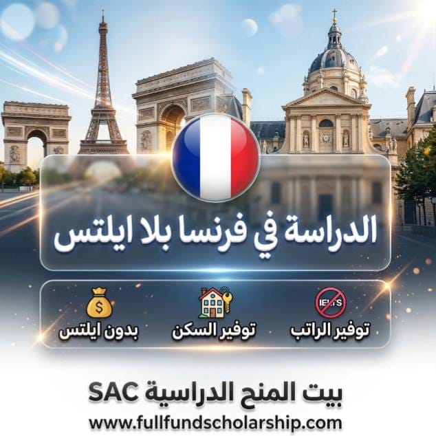 منح فرنسا بلا ايلتس