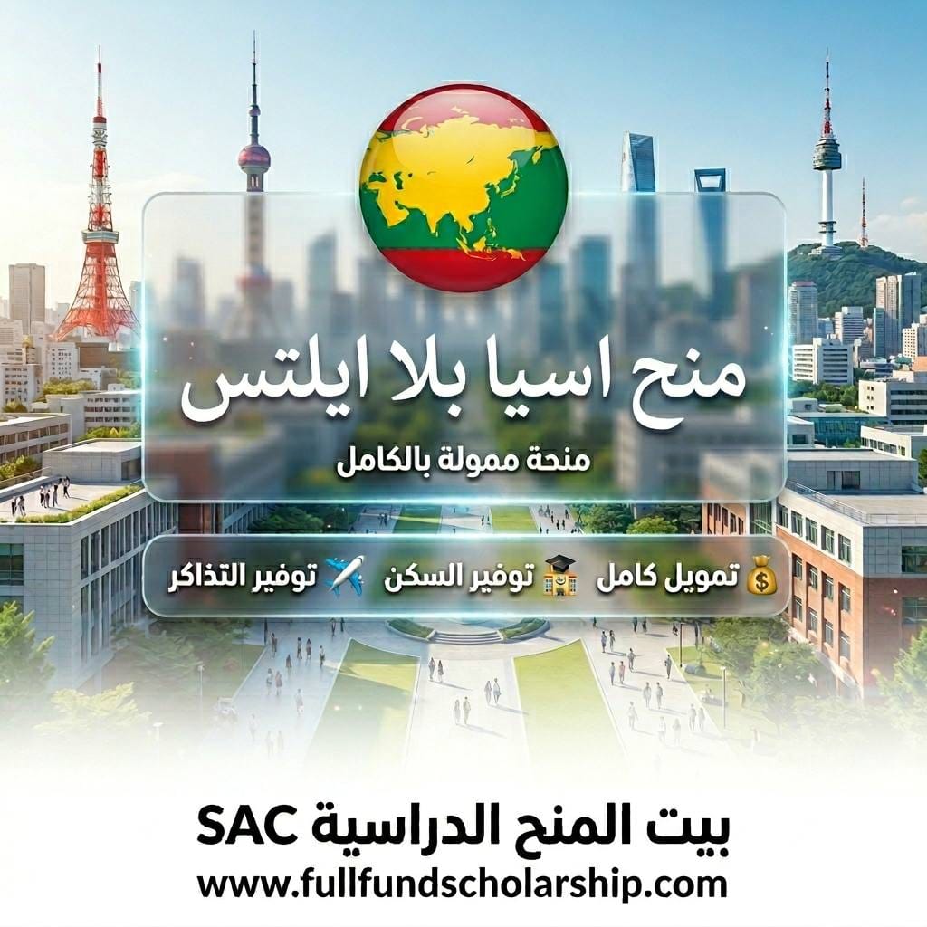 منح اسيوية بلا ايلتس
