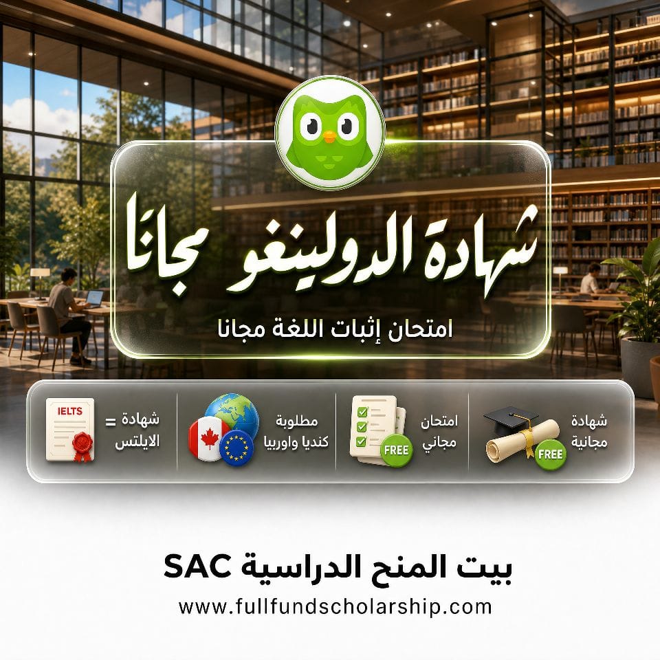 شهادة وامتحان الدولينغو مجانا بدون رسوم (حصريا)