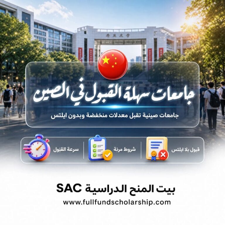 جامعات سهلة القبول في الصين 2026 | جامعات صينية تقبل معدلات منخفضة وبدون ايلتس