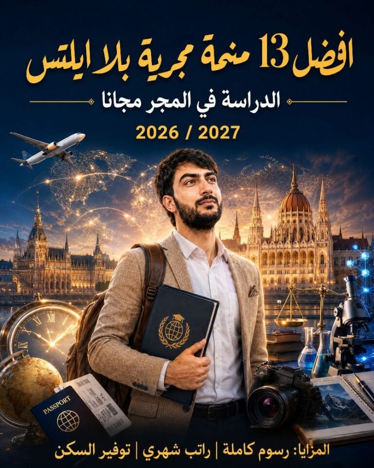 افضل 13 منحة مجرية بلا ايلتس 2026 / 2027