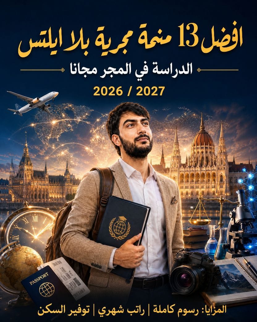 افضل 13 منحة مجرية بلا ايلتس