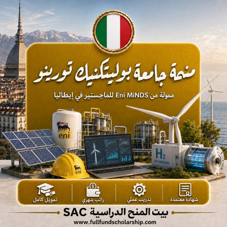 منحة Eni MiNDS من جامعة بوليتكنيك تورينو للماجستير في إيطاليا 2026