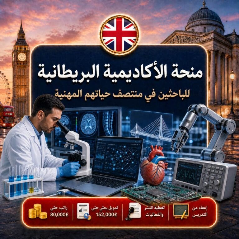 منحة الأكاديمية البريطانية للباحثين في منتصف حياتهم المهنية 2026
