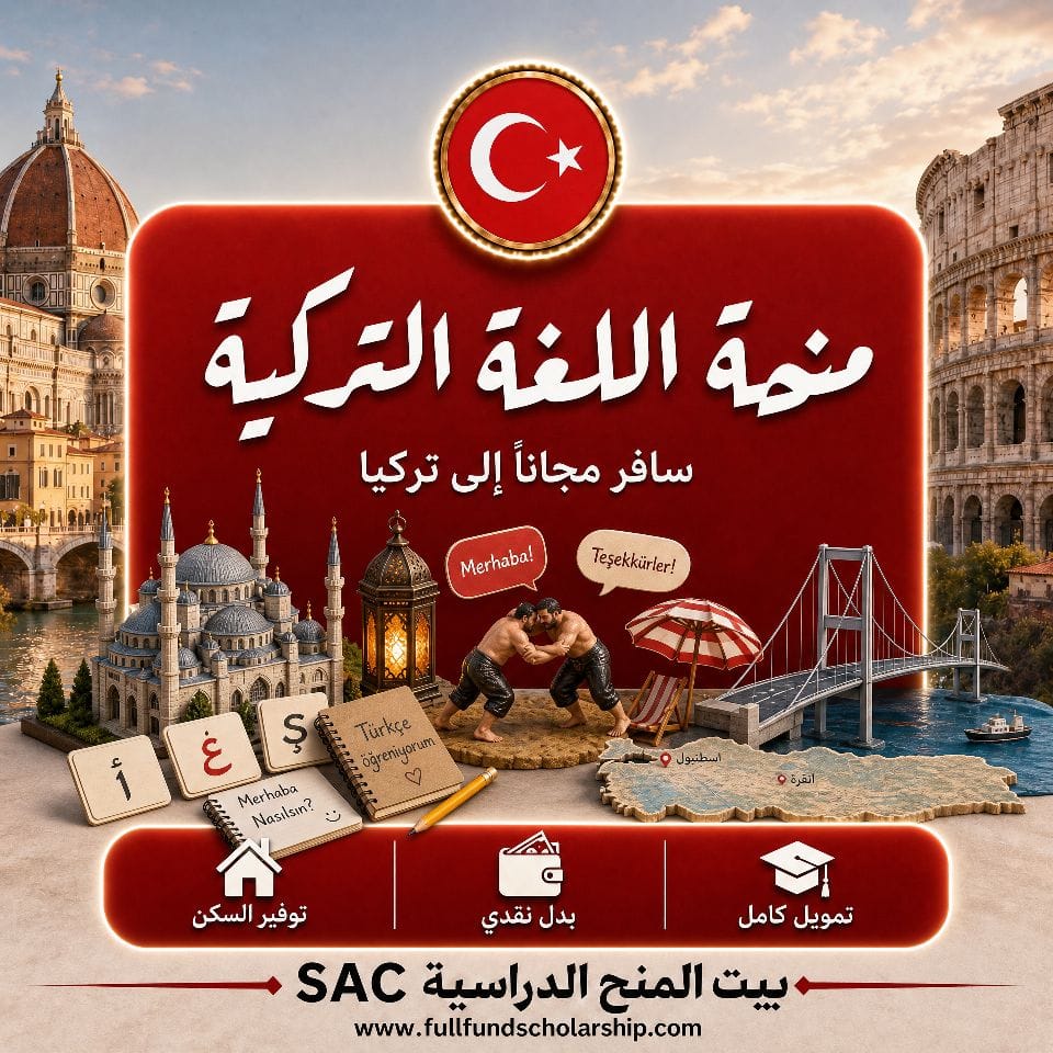 منحة اللغة التركية مع التذاكر