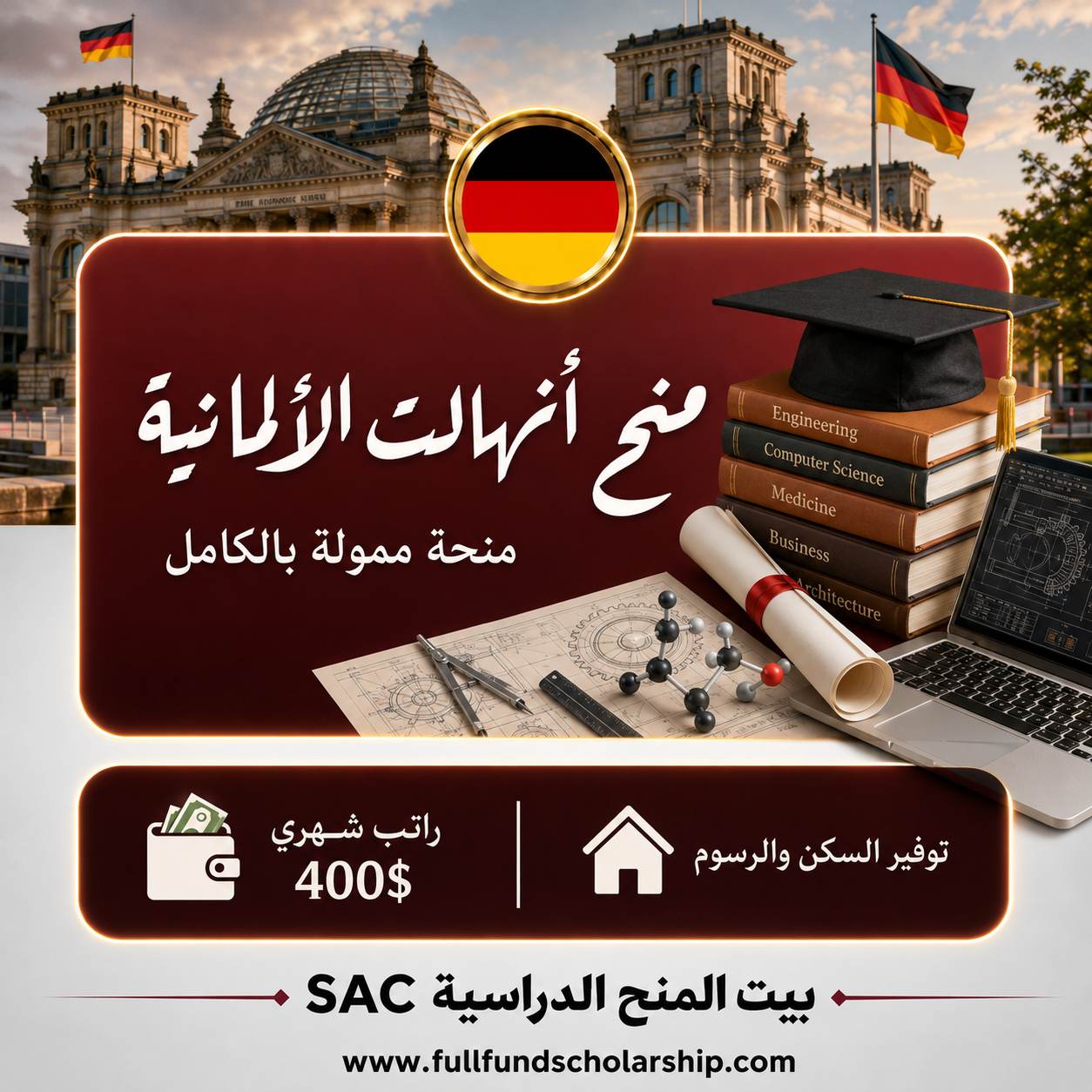 منح جامعة أنهالت الألمانية