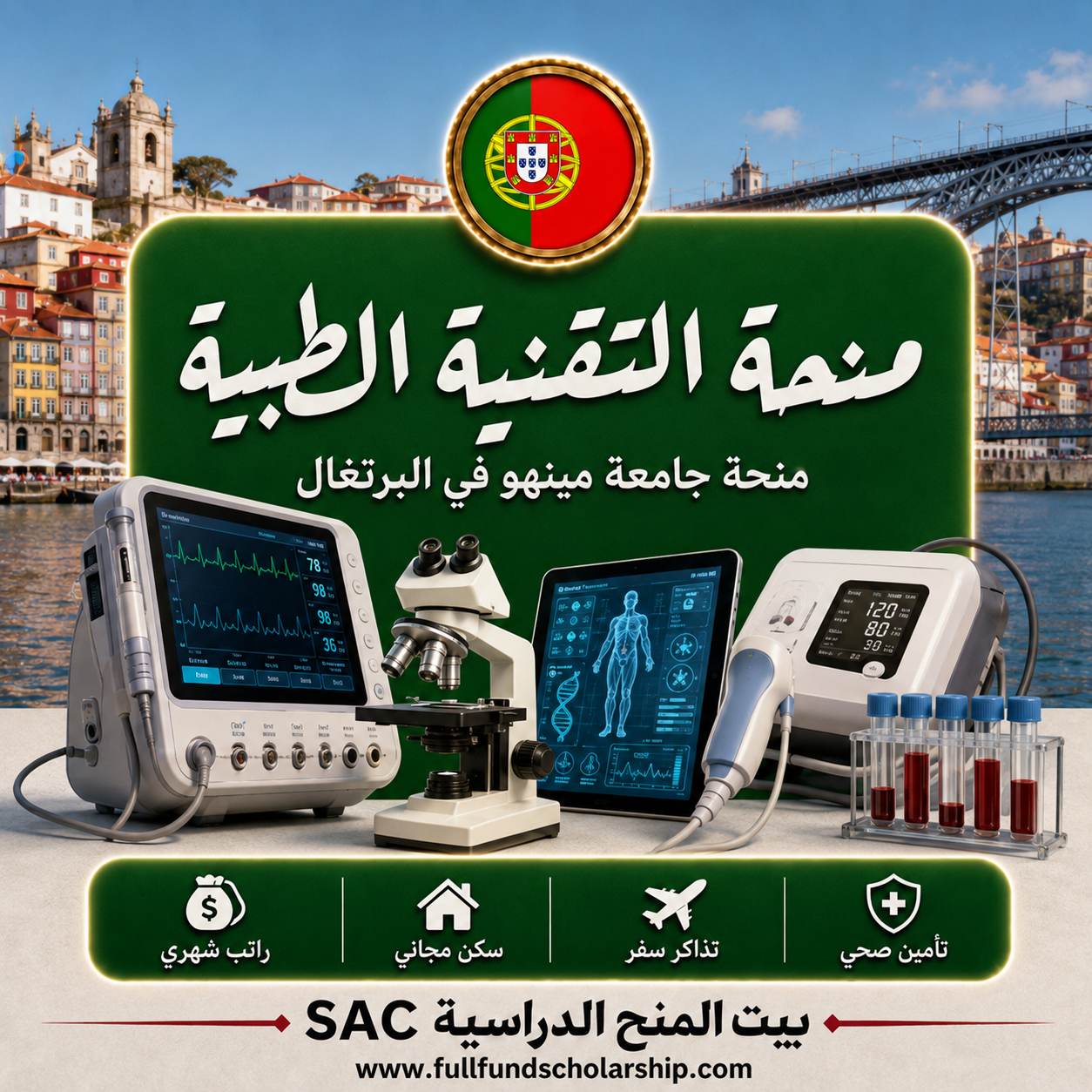 منحة التقنية الطبية من جامعة مينهو في البرتغال