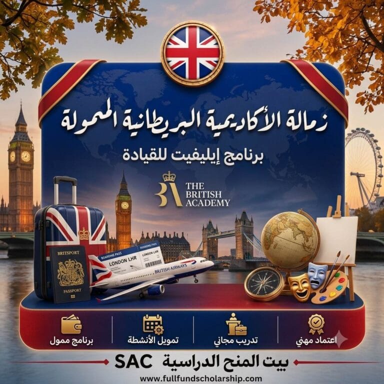 زمالة الأكاديمية البريطانية الممولة | برنامج إيليفيت للقيادة 2027