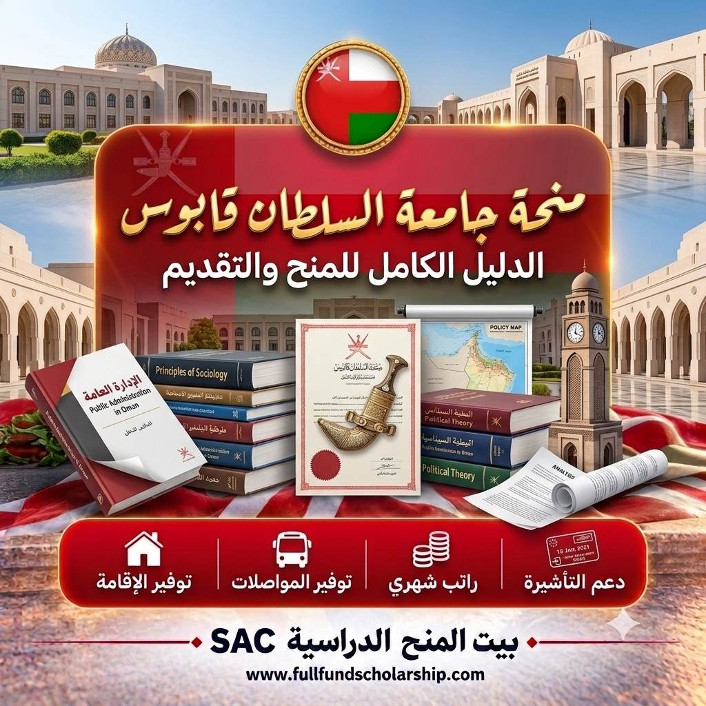 منح جامعة السلطان قابوس في سلطنة عمان للماجستير والدكتوراة