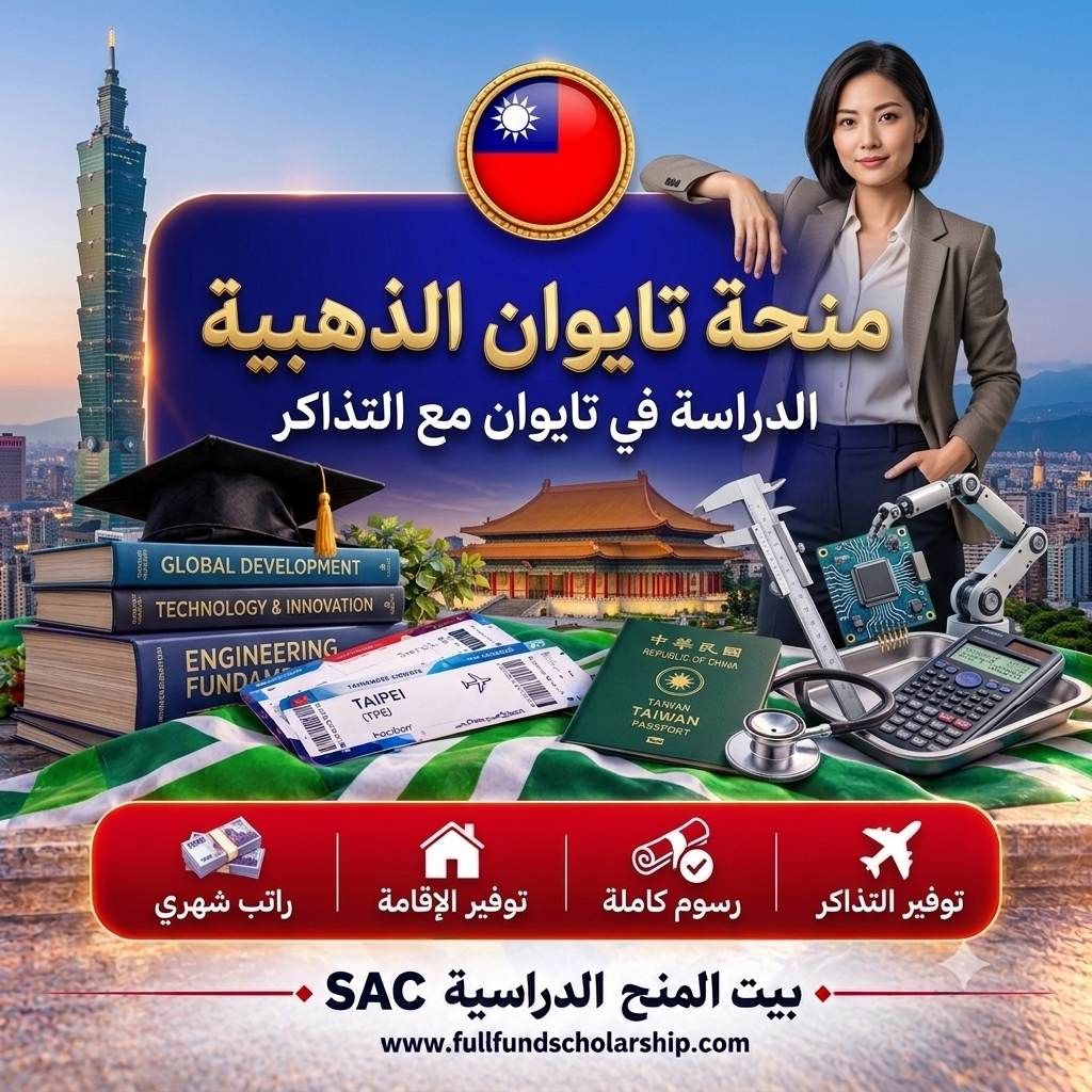 منحة الجامعة الوطنية في تايوان ممولة مع التذاكر
