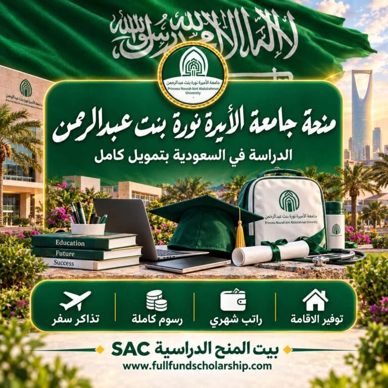 منحة جامعة الأميرة نورة بنت عبدالرحمن للطالبات الدوليات (ممولة بالكامل)  2027