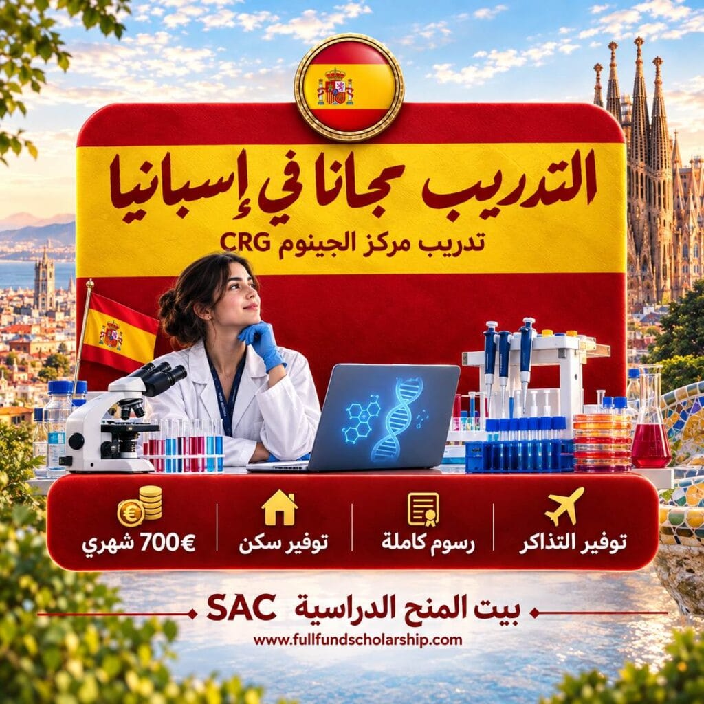 تدريب تنظيم الجينوم CRG الممول مع التذاكر في إسبانيا