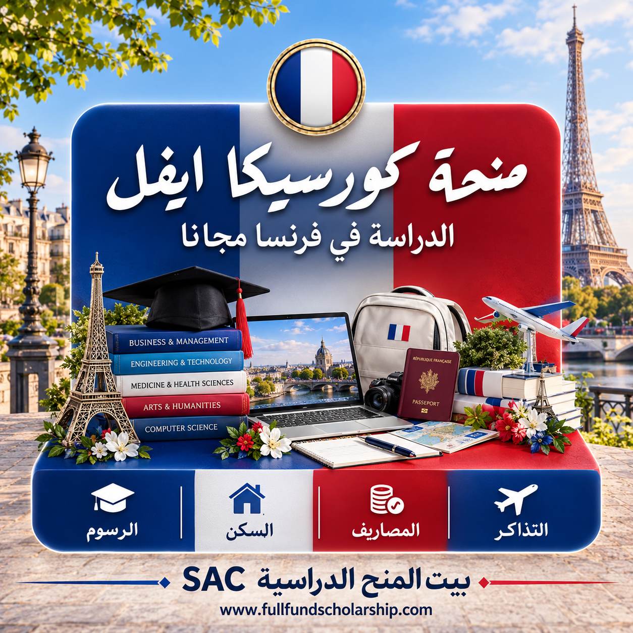 منحة جامعة كورسيكا إيفل الفرنسية