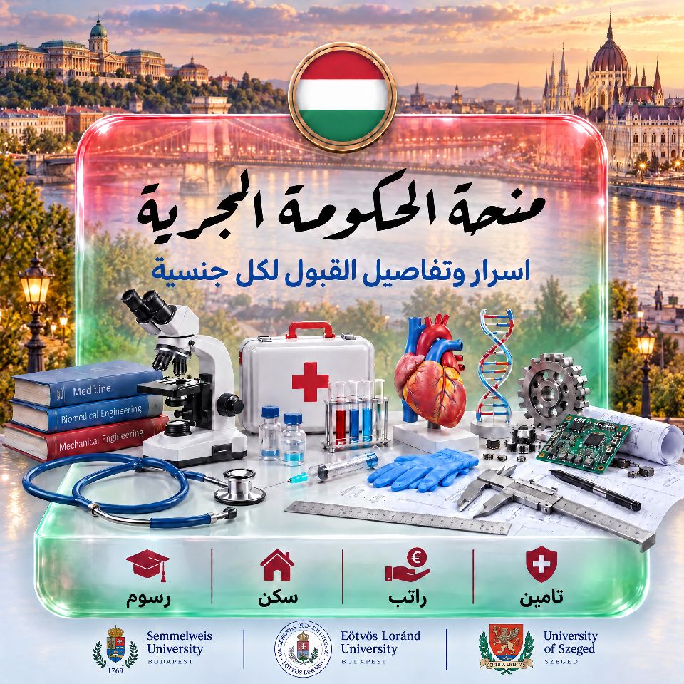 منحة الحكومة المجرية ترتيبات القبول
