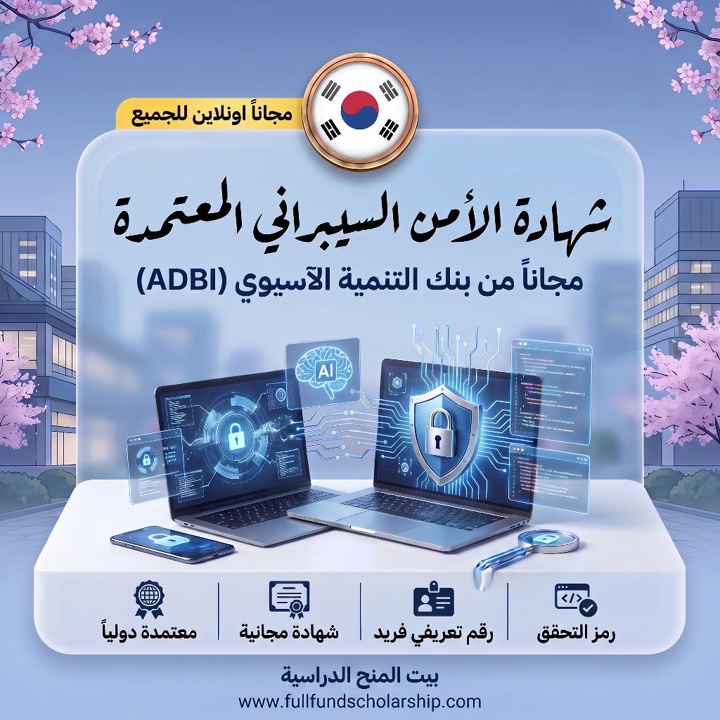 شهادة دورة الأمن السيبراني المجانية من بنك التنمية الآسيوي